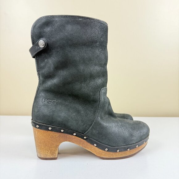 EUC UGG Lynnea Short Boots Cuff Clog Boots - Picture 4 of 14